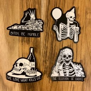 $1 Skeleton Stickers